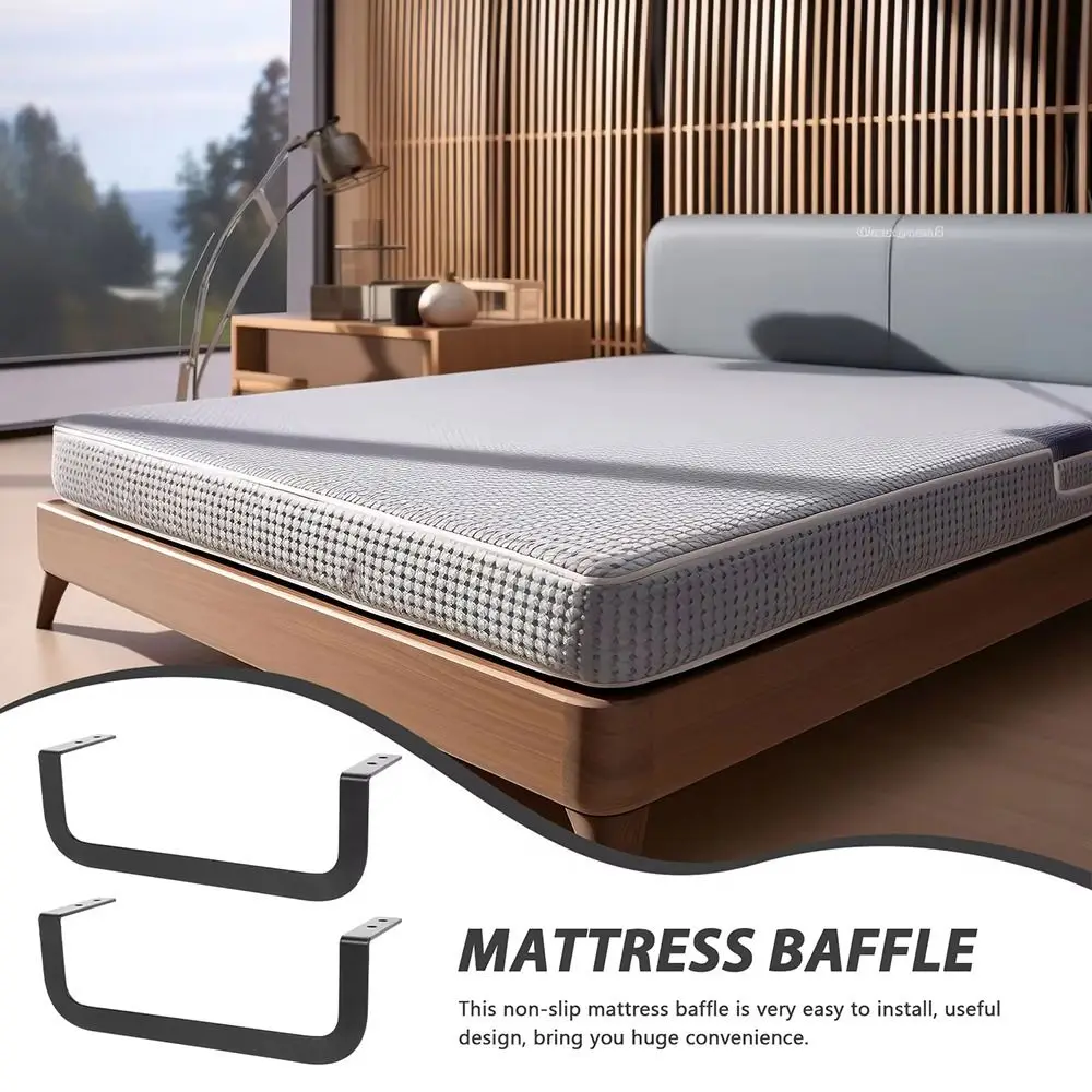 

1/2Pcs Prevent Mattress Sliding Mattress Retainer Bar Frame Retainers Stainless Steel Bed Mattress Non-Slip Bracket Anti-slip