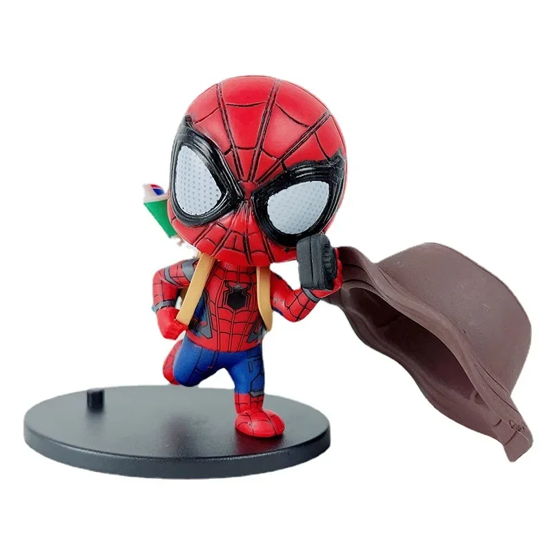 10 Cm Spider-Man Auto Model Decoratie Hand Schattige Pop Decoratie Speelgoed