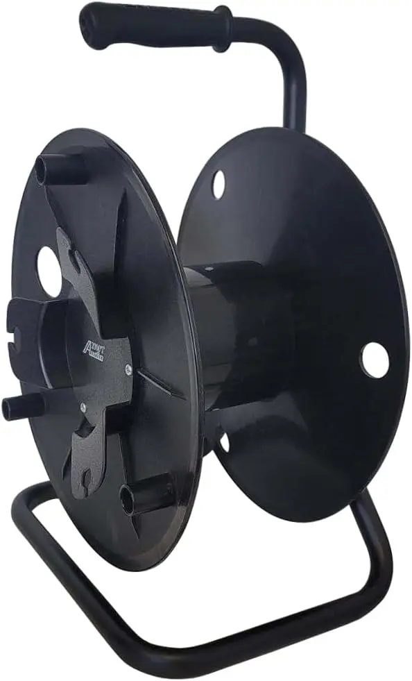

Audio2000'S ADC271CB Deluxe Portable Cable Reel/Cord Reel, Capacity: 720 feet of 6mm Cable/Cord