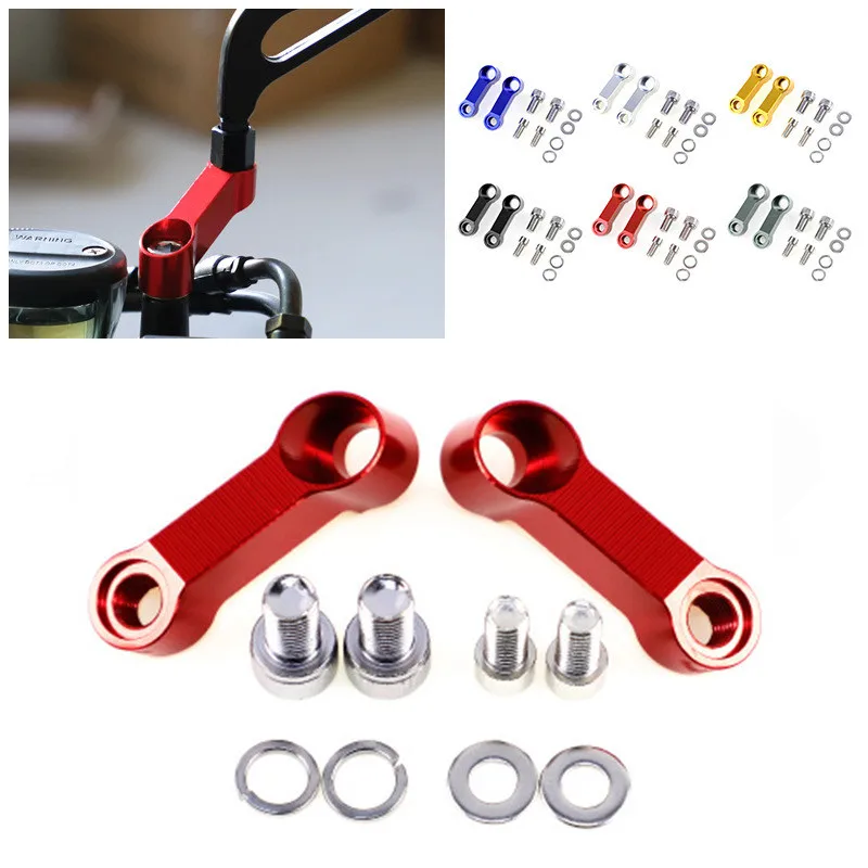 Motorrad Rückspiegel Verlängerung Halterung Halter Universal 8/10mm Motorrad Rückspiegel