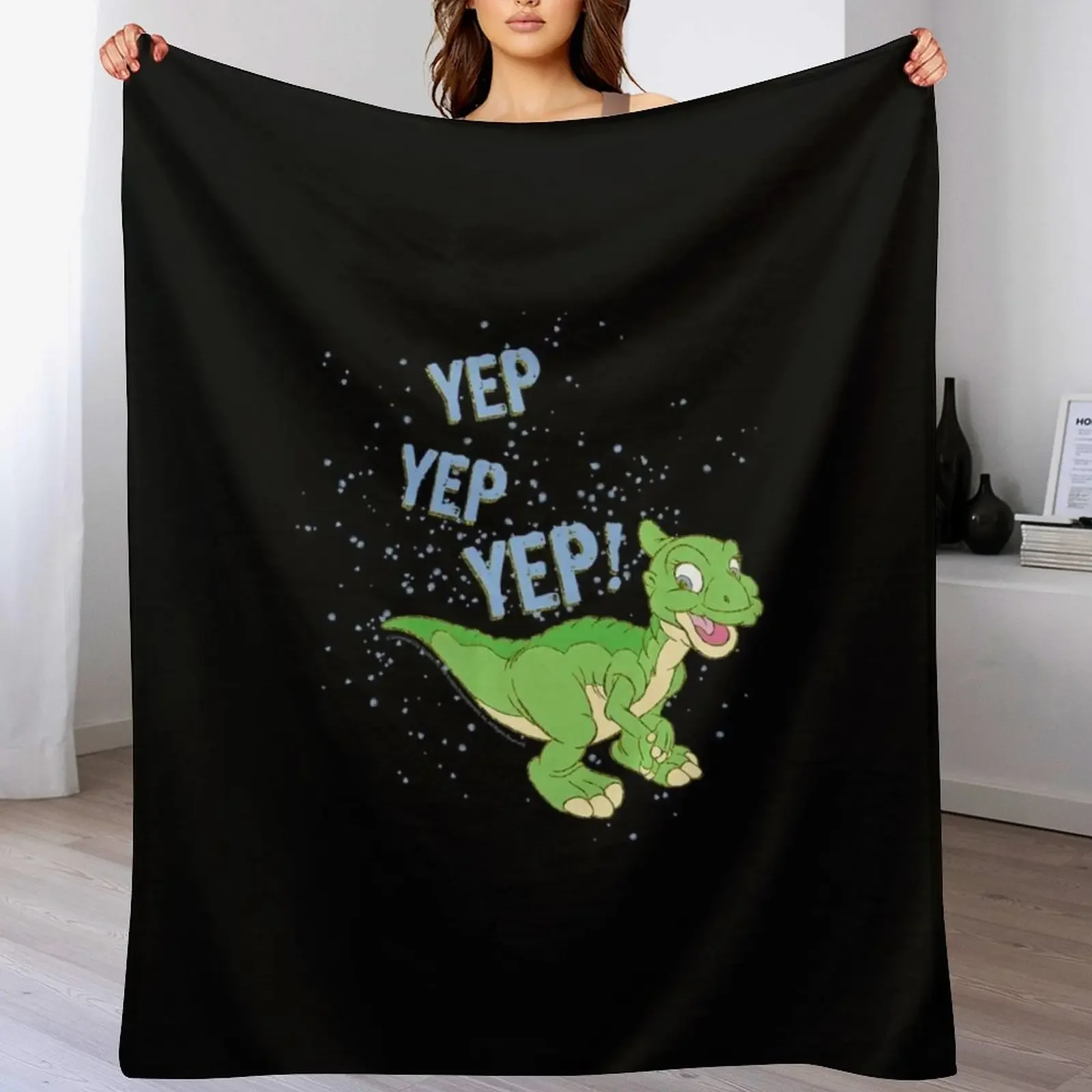 Land Before Time Ducky Yep Yep Yep Sprinkle Throw Blanket Softest Soft Beds blankets ands Thermal Blankets