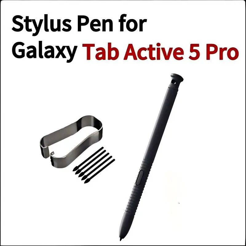 

Stylus Pen For Samsung Galaxy Tab Active 5 Pro Replacement Touch S Pen Without Bluetooth ,with 5 tips + 1 nib clip