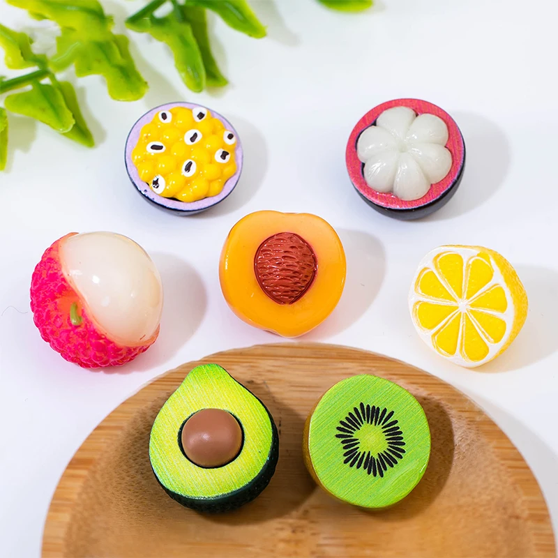 Miniatures Figurines Creative Simulated Fruits Micro Landscape Ornaments For Home Decorations Desk Decoration Accessories