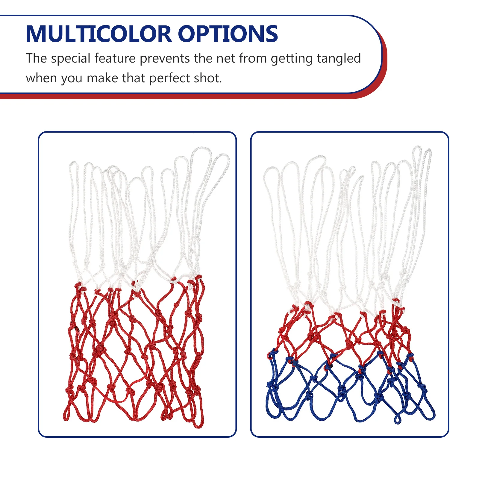 2 шт., баскетбольная сетка для уличной корзины, сетка для мячей, толстая уличная сетка для использования в помещении для парка, кампуса, сетка для мячей, профессиональная