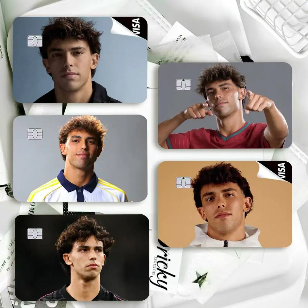 Joao Felix Football  Waterproof Film Skin Cover Credit Card Stickers Debit Front Bank Bus Pass