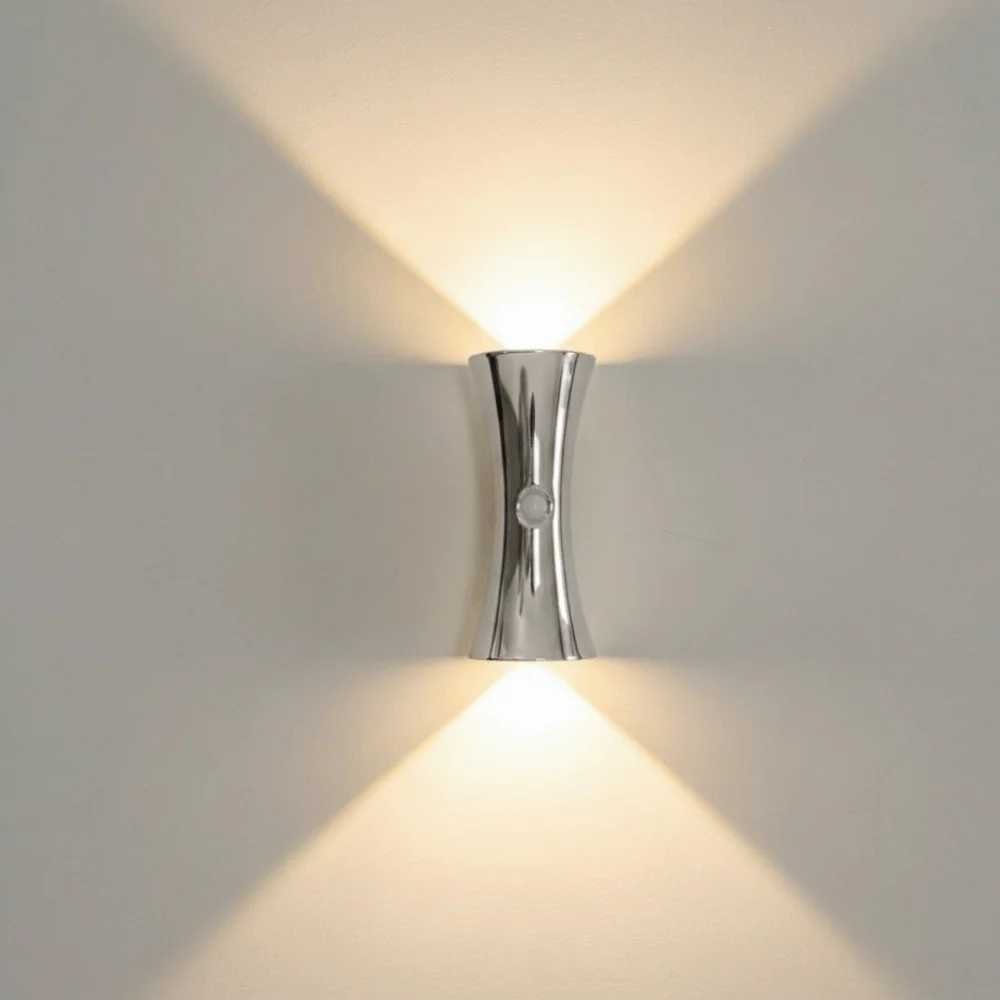 

Креативный светодиодный настенный светильник-песочные часы с диммером, светом вверх-вниз, датчиком движения, ночник, водонепроницаемый, с магнитным основанием, перезаряжаемый светодиодный светильник