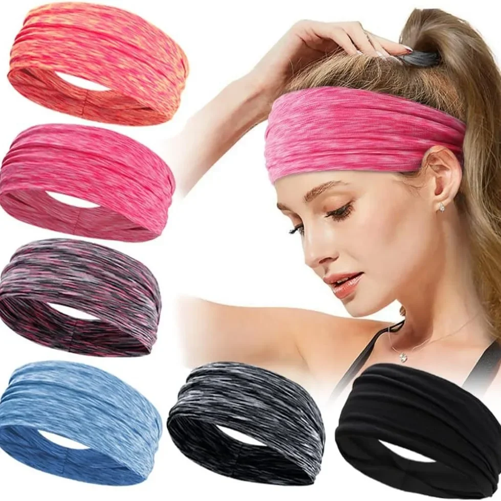 Sports Yoga Moisture Absorbing Quick Drying Sweatband Men's Women's Running Fitness Colorful High Elasticity Headscarf Headband