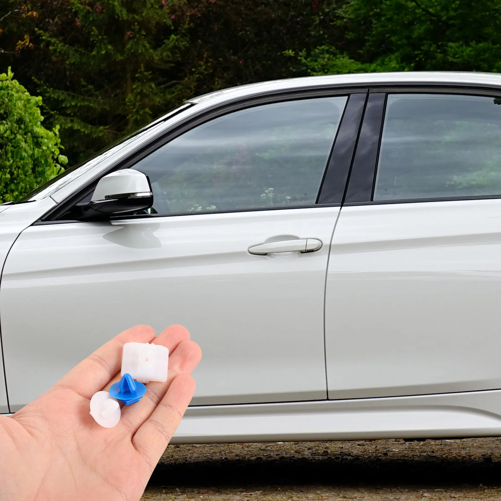 

10Pcs Car Side Skirt Retainer Clips Rocker Panel Moulding Door Panel Fasteners Automotive Push Pins Universal Vehicle Side Skirt