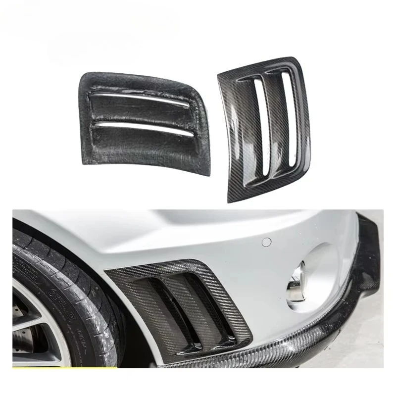 

Carbon Fiber & Black Front Bumper Duckbill Lip for Mercedes-Benz C63 W204 2007-2010 Adhesive Style