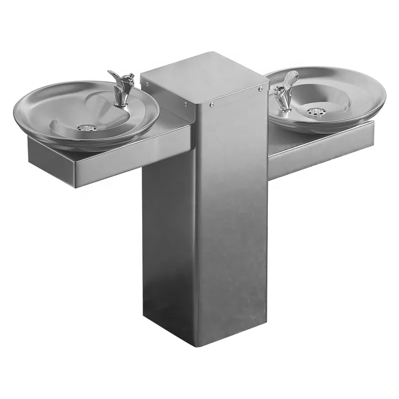 

304 Stainless Steel Built-in Filter 3 Ways Public Water Dispenser with Filtration System