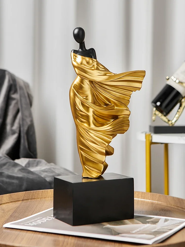 

Women's Sculpture Creative Abstract Art Figurines Decoration Living Room Office Figurines Luxury Ornaments Home Decor Crafts