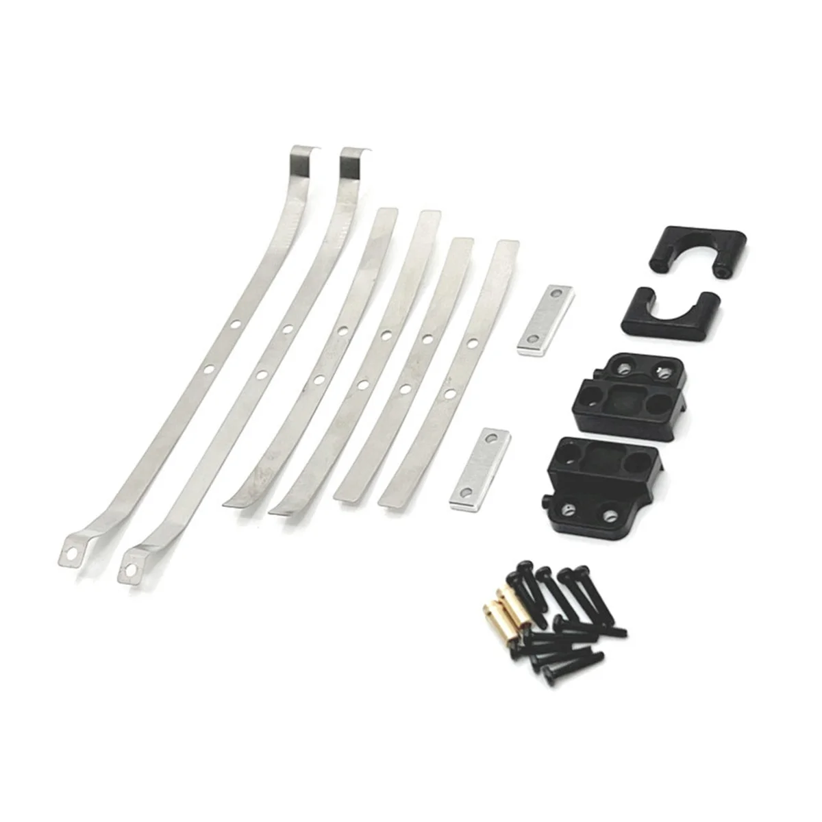 YKH_Per MN 1/12 MN82 LC79 Kit di fissaggio a molla per asse posteriore per auto RC Nero