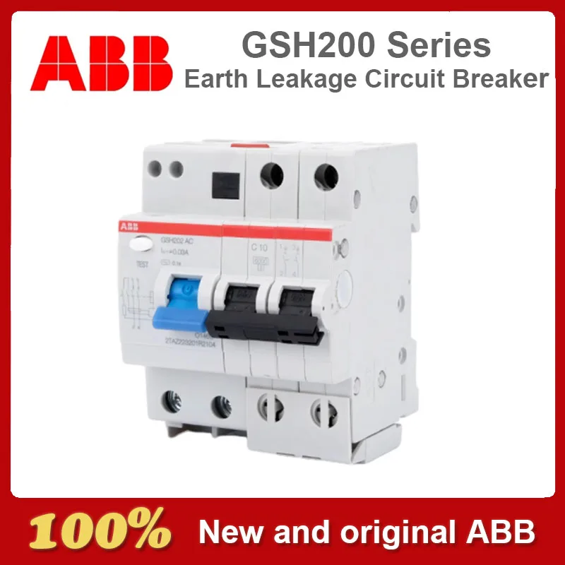 

Original ABB AC Earth Leakage Circuit Breaker GSH201 1P GSH202 2P GSH203 3P GSH204 4P C6 C8 C10 C13 C16 C20 C25 C32 C40 C63C50