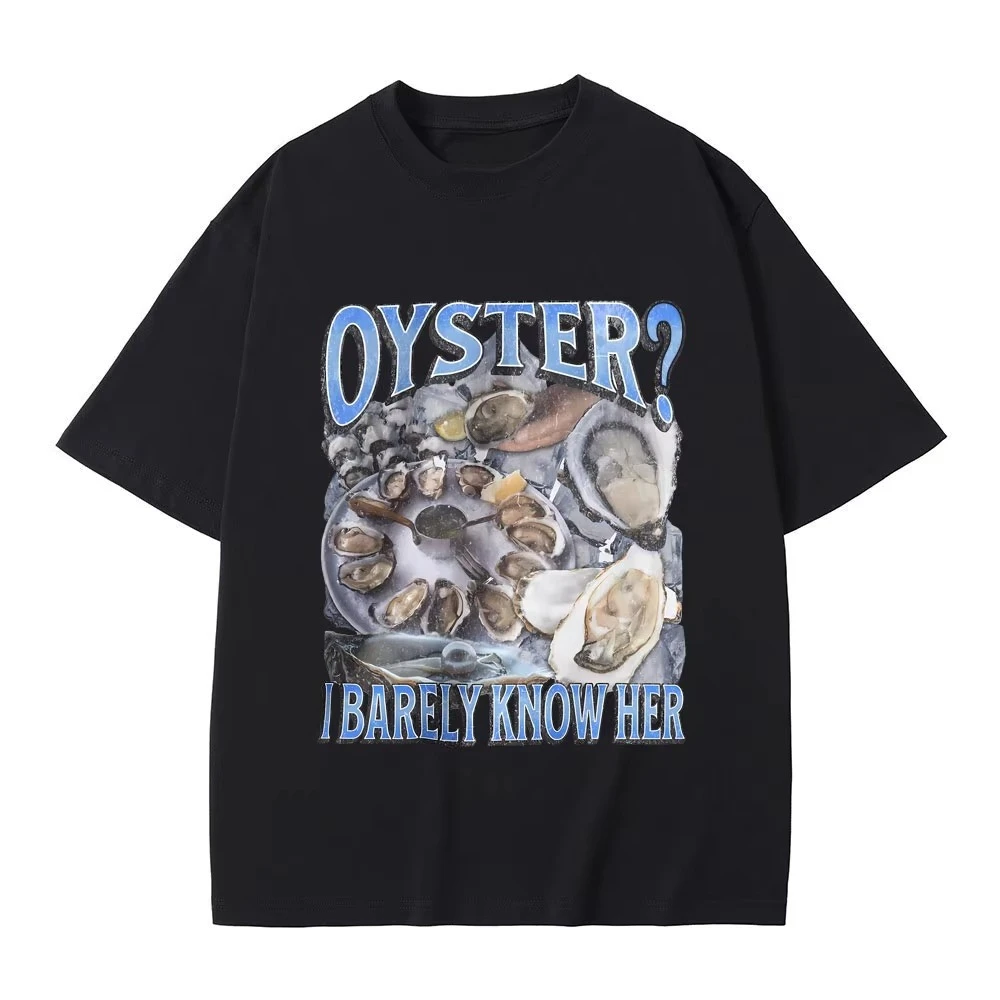 أنا فقط أعرف لها مضحك الجرافيك تي شيرت الذكور أزياء خمر الشارع الشهير الصيف الرجال النساء المتضخم Crewneck قصيرة الأكمام للجنسين