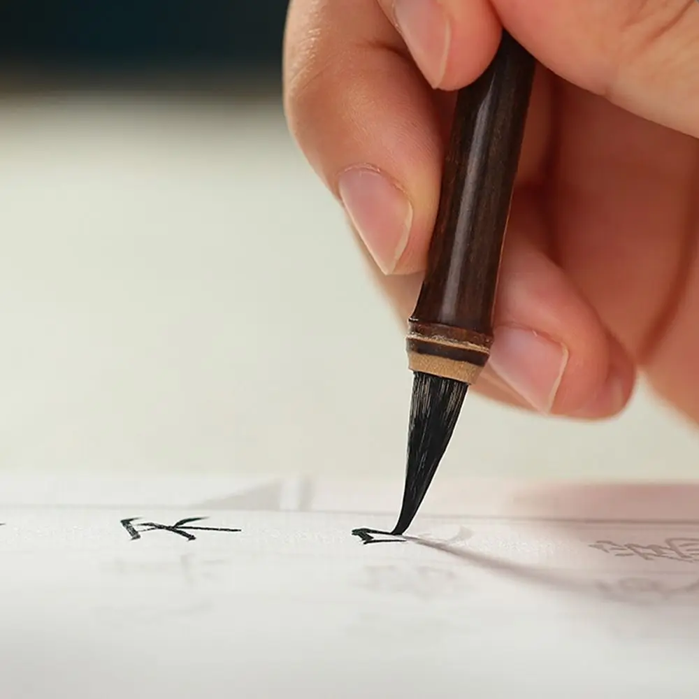 Pelo de lobo de calidad para artista de arte, pinceles de caligrafía crujiente para estudiantes, pinceles chinos, pincel para escribir, práctica de pintura