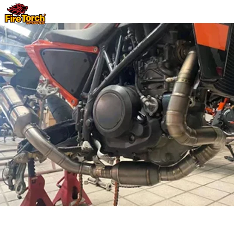 For KTM 690 Duke For Husqvarna 701 Svartpilen 2013 - 2020 Motorcycle Exhaust Modified Mid Link Pipe Connect Original Muffler