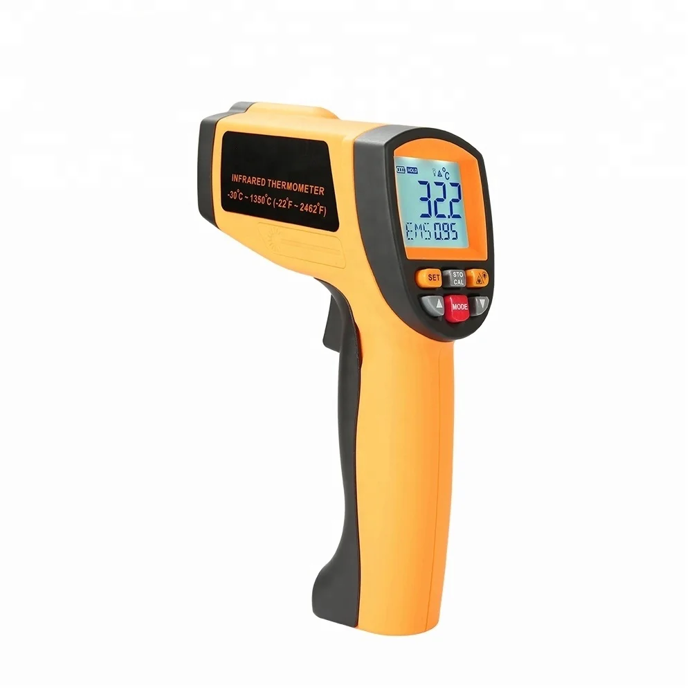 

non contact sensor infrared thermometer with stainless steel probe type