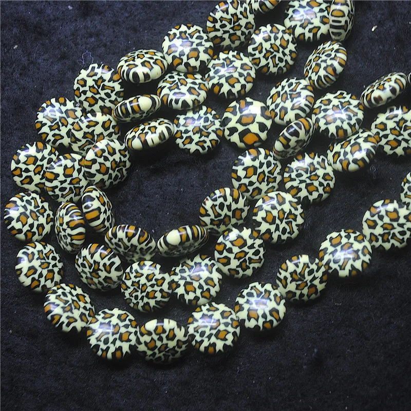 30PCS New Glass Beads Coin Shape Matching Beads 10MM DIY Jewelry Accessories Top Fashion For Women Bracelets Parts