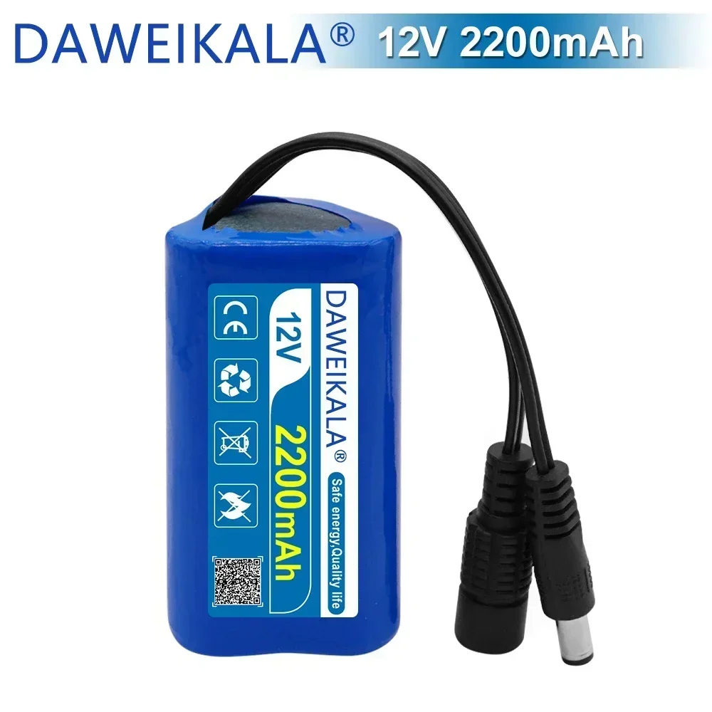 12V Rechargeable Battery 12V 30000mAh 18650 Lithium Battery Pack Capacity DC 12.6V 30Ah LED lights Cam Monitor with Charger