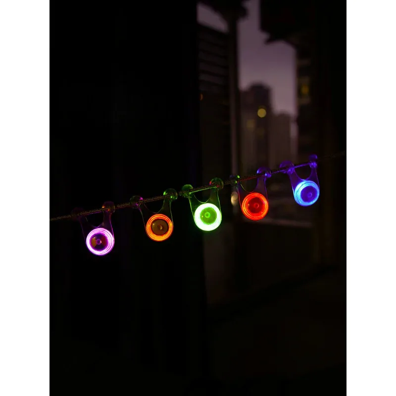 10 عبوات من مصابيح حبل LED - للتخييم في الهواء الطلق وصيد الأسماك وديكور الخيمة