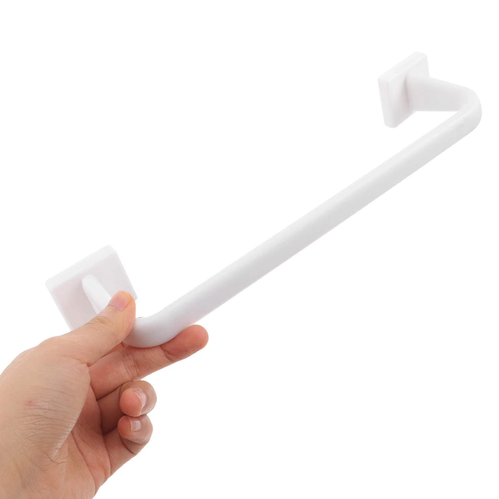 

3Pcs Suction Towel Rack Plastic Bathroom Kitchen Organizer No Punch Space Saving Towel Bar for Home Toilet (White)