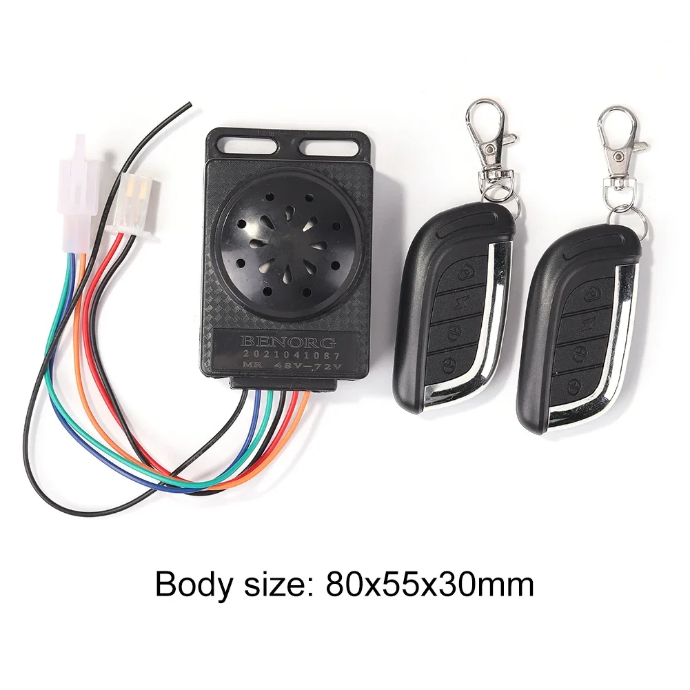 Ebike alarm system 36V 48V 60V 72V with two switch for electric bicycle/scooter motorcycle tricycle e bike/brushless controller