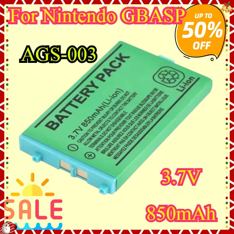 

AGS-003 Rechargeable Battery 850mAh 3.7V Lithium Battery For Nintendo GBASP Game Console Boy Advance GBA SP Built-in Batteries