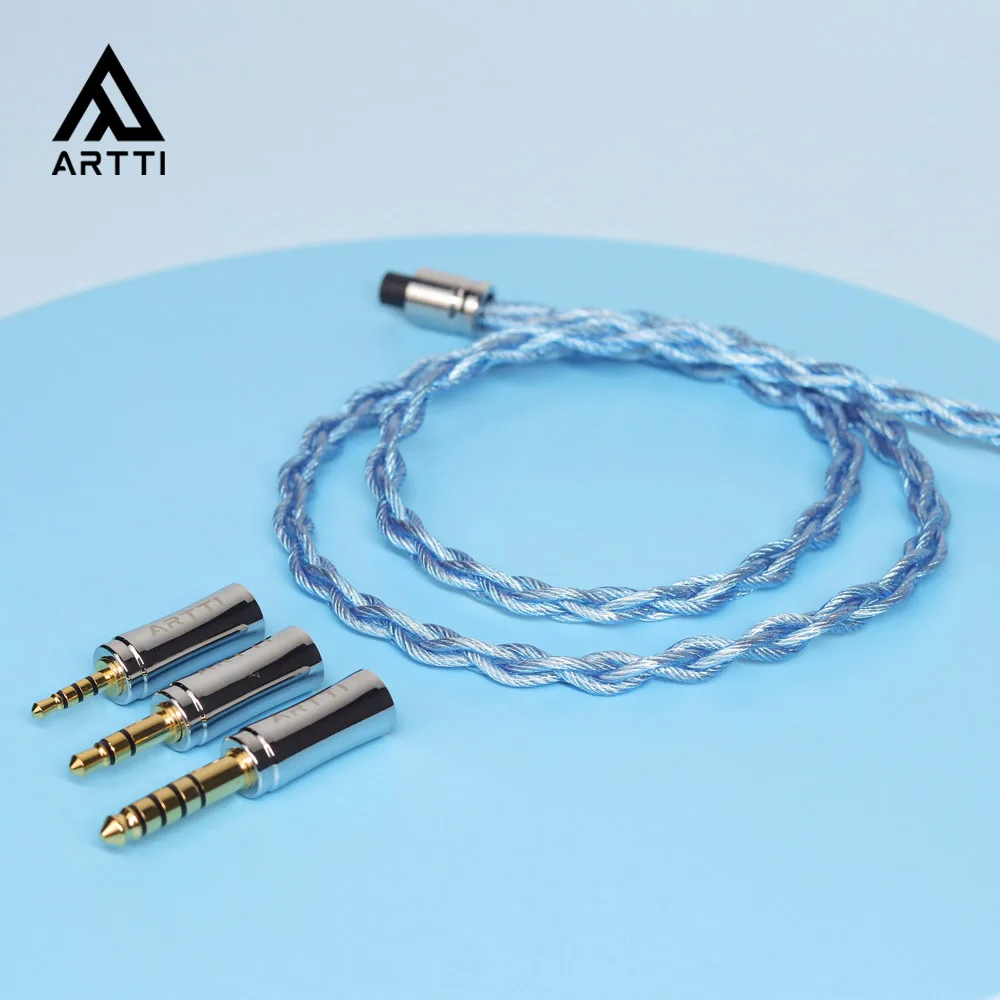 

ARTTI NOVA A2 Earphone Cable 2.5/3.5/4.4mm 3in1 Plug 4 Cores 280 Strands Silver-plated 7N OCC Copper 2pin/MMCX Earbuds Cable