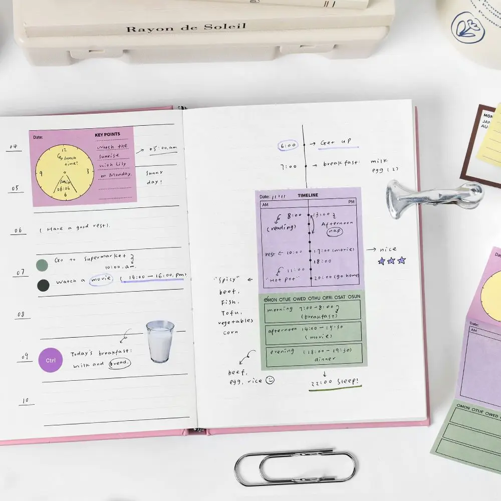 240 ورقة بسيطة للكتابة المسيل للدموع المفكرة مجموعة للقيام قائمة المرجعية ورقة سجل القصاصات مذكرة الوسادة الحد الأدنى مجلة الحياة هدية