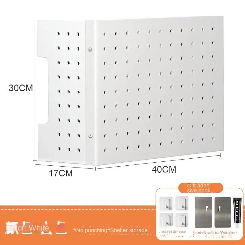 Kitchen Gas Water Heater Cover Wire-Wrap Board Storage Rack Pipe Decoration Cover Wall-Hanging Stove Natural Gas