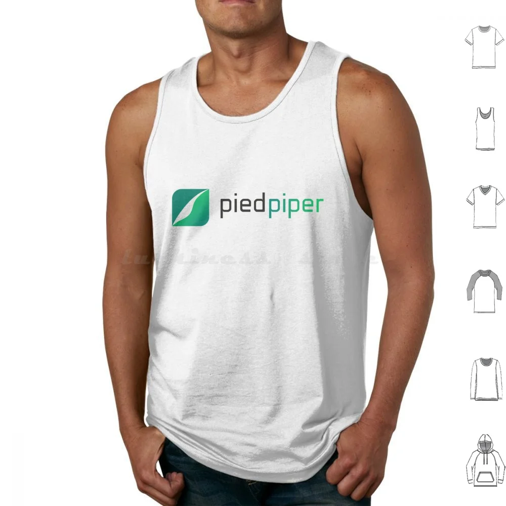 Pied Piper nuevo Logo camisetas sin mangas estampado algodón broma Humor serie divertida silicona Pied Piper Logo marca Valley Internet nuevo Geek