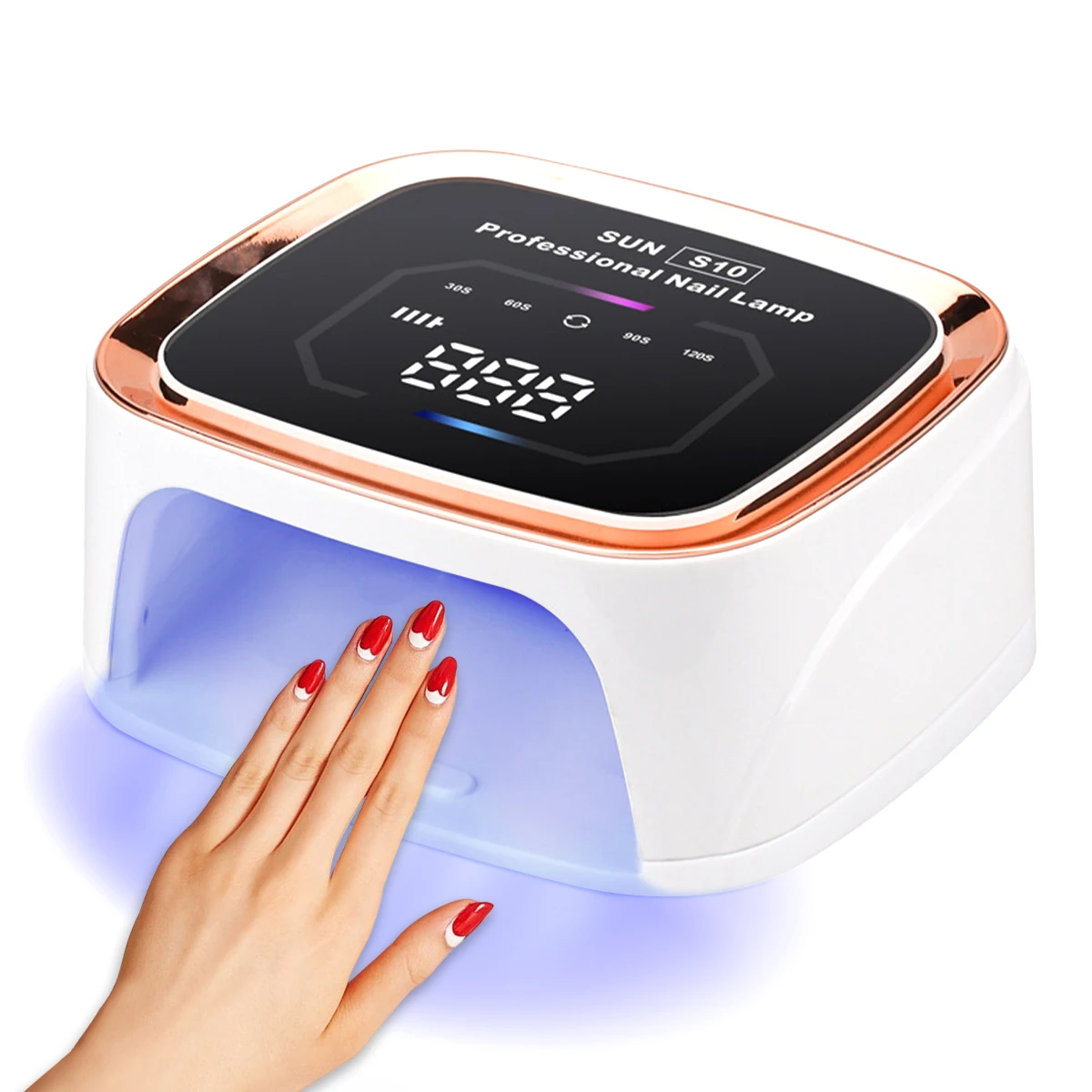 36Leds Led Uv-Nagellamp Draadloze Professionele Nageldroger Voor Het Uitharden Van Alle Gellak Met Oplaadbare Salontool Met Groot Scherm