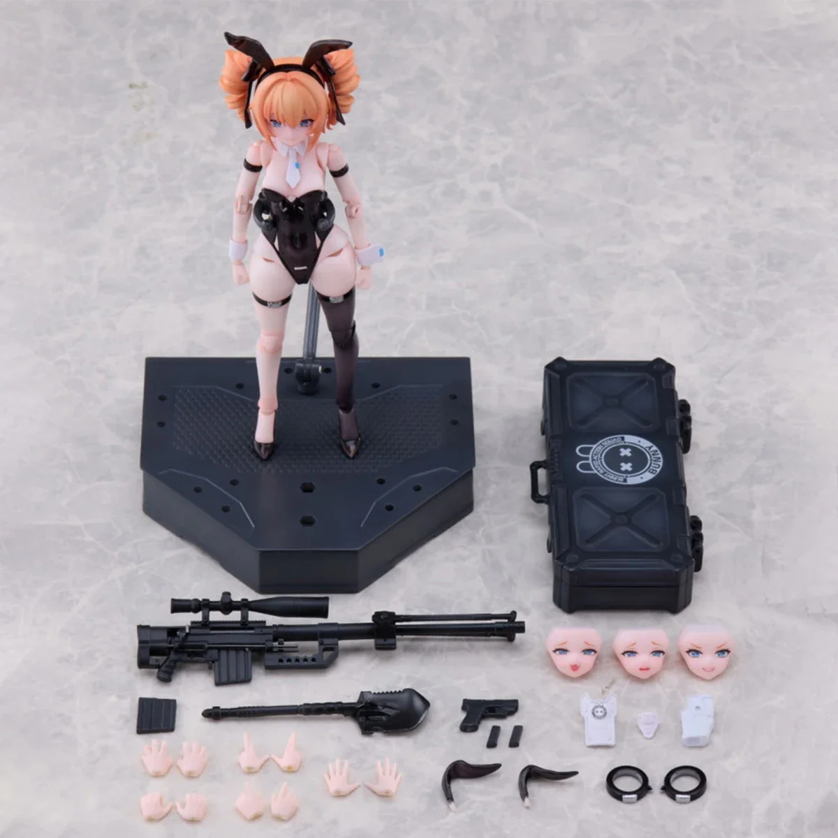 

Коллекционная фигурка в масштабе 1/12, милая девушка, кролик Леони, команда быстрого реагирования, снайперская 6-дюймовая экшн-фигурка, женская модель солдата