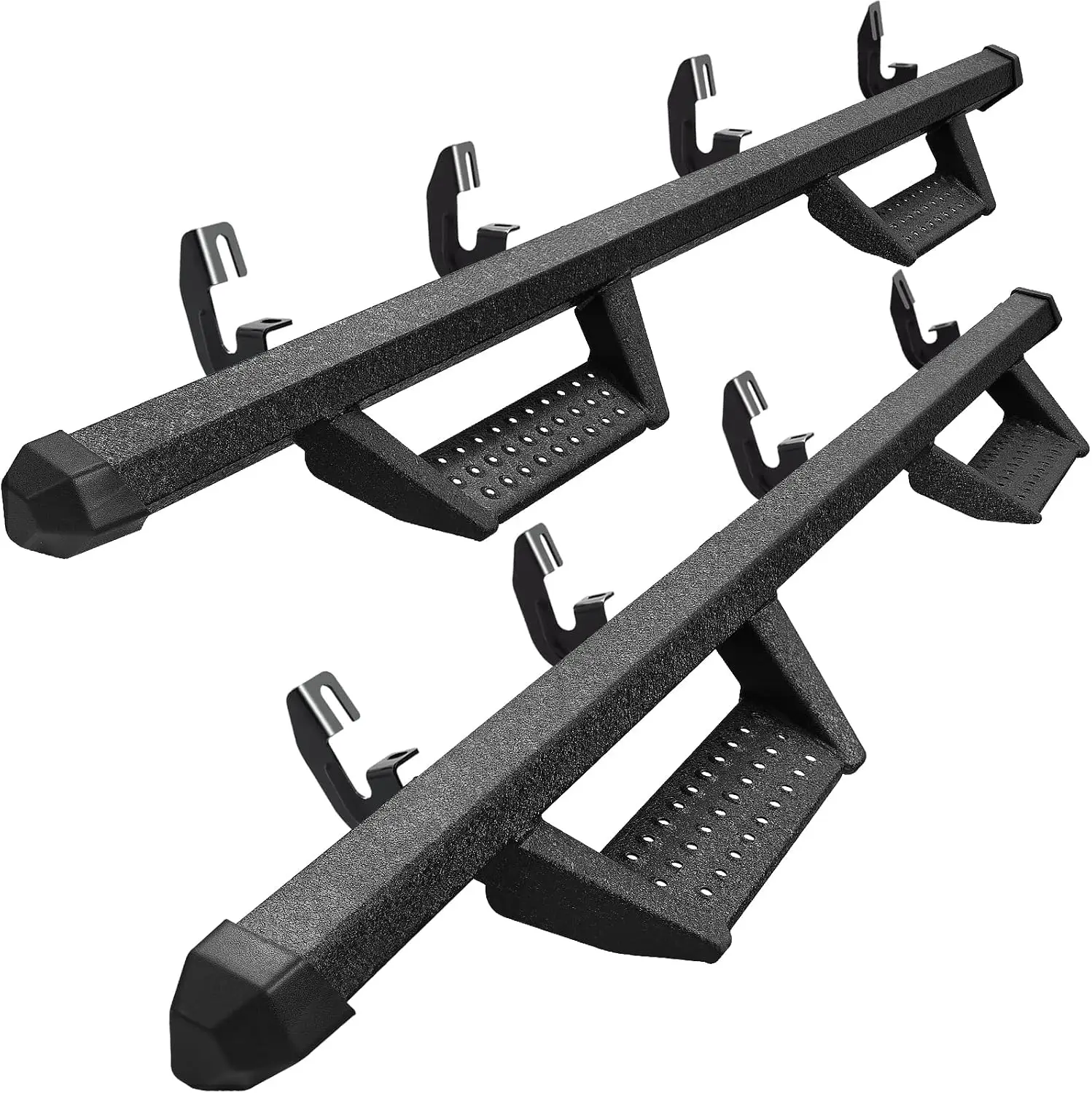 Running Boards Side Steps Compatible with 2015-2026 Chevy Colorado/GMC Canyon Crew Cab with 4 Full-size Doors. Dual-Stage Textur
