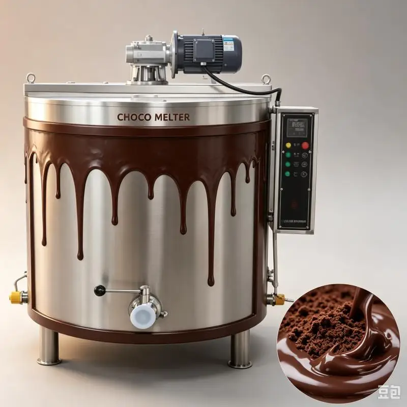 Chocolate Melting Tank Electric Heating Insulated Holding Machine Stainless Steel Chocolate Storage Container for Bakery Use