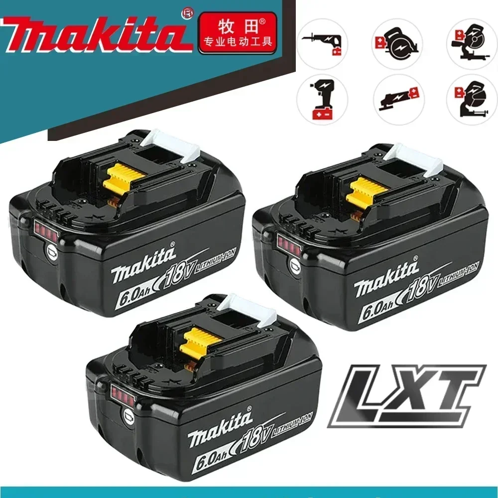 

100% Original Makita Rechargeable Battery for Makita BL1830B BL1850B BL1850 BL1840 BL1860 BL1815 Replacement Lithium Battery