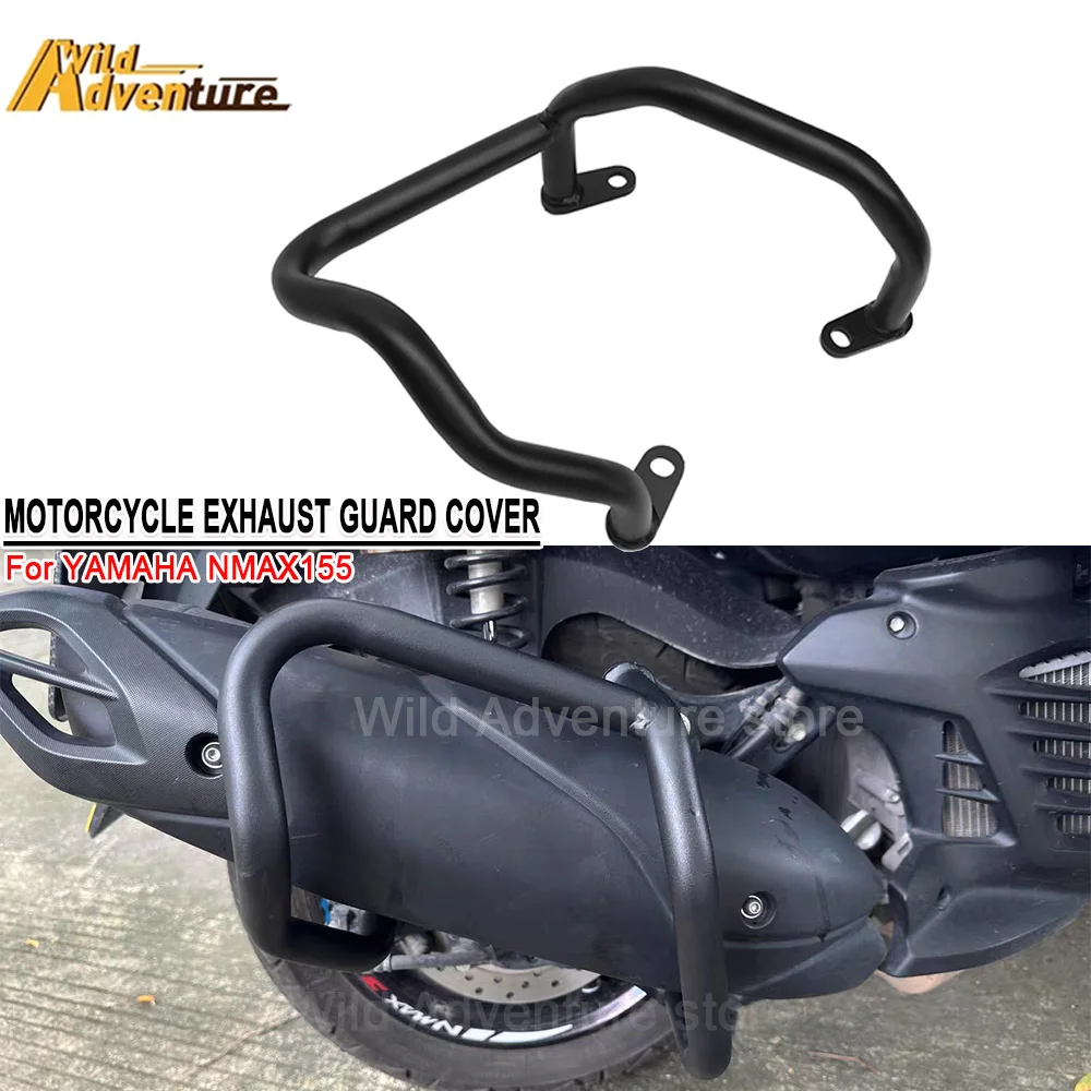 

Motorcycle Exhaust Guard Cover For YAMAHA NMAX155 NMAX 155 Exhaust Crash Muffler Pipe Fairing Frame Guard Bar Bumper Accessories