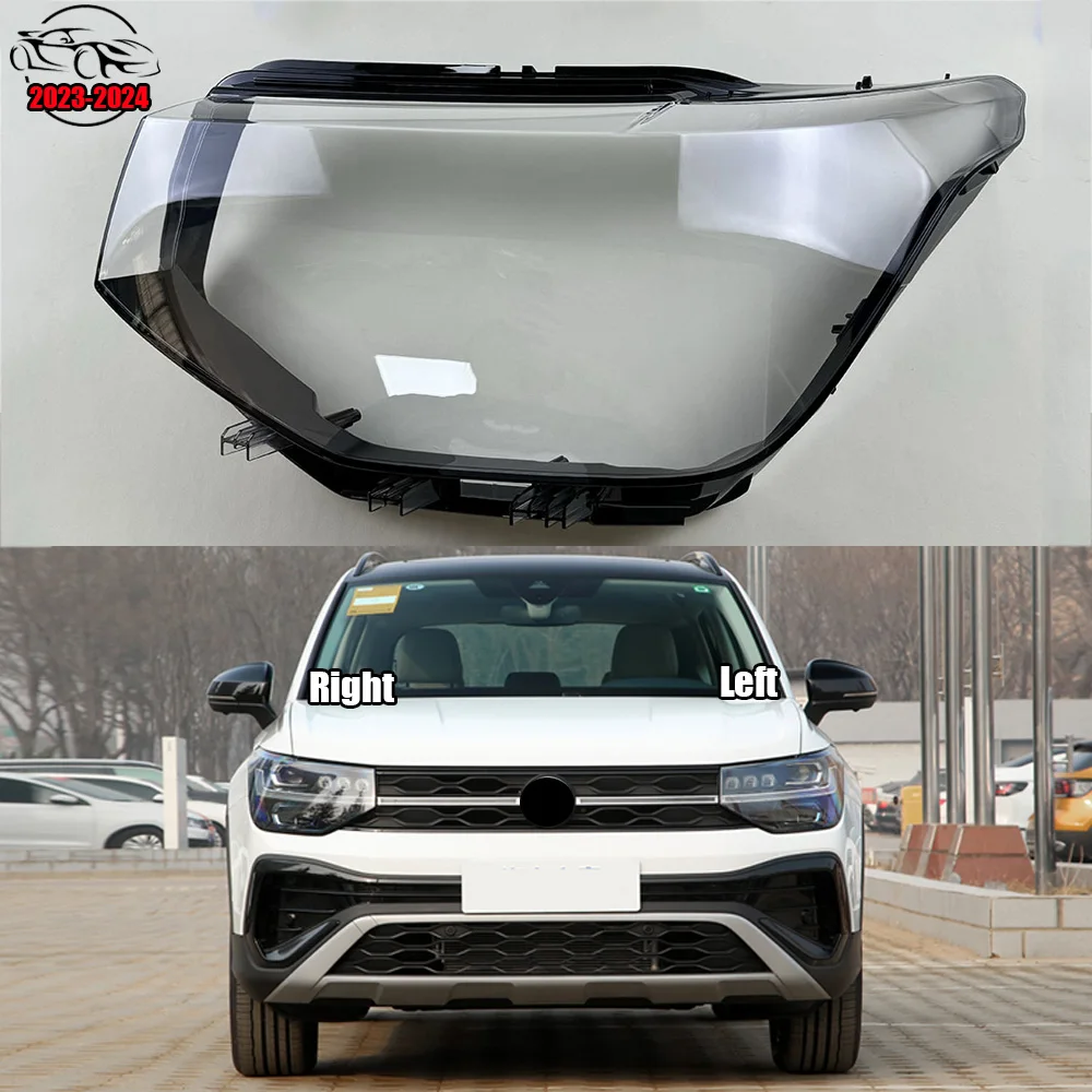 

For Volkswagen VW Tharu 2023 2024 Transparent Lampshade Lamp Shade Front Headlight Shell Headlight Cover Lens Plexiglass