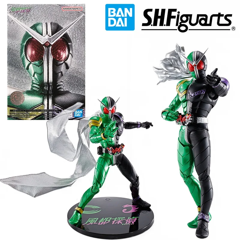 Bandai S.H.Figuarts Kamen Rider Double Cyclone Joker Fuuto Pi Animeted Anniversary 16Cm Original Action Figure Model Toy Gift