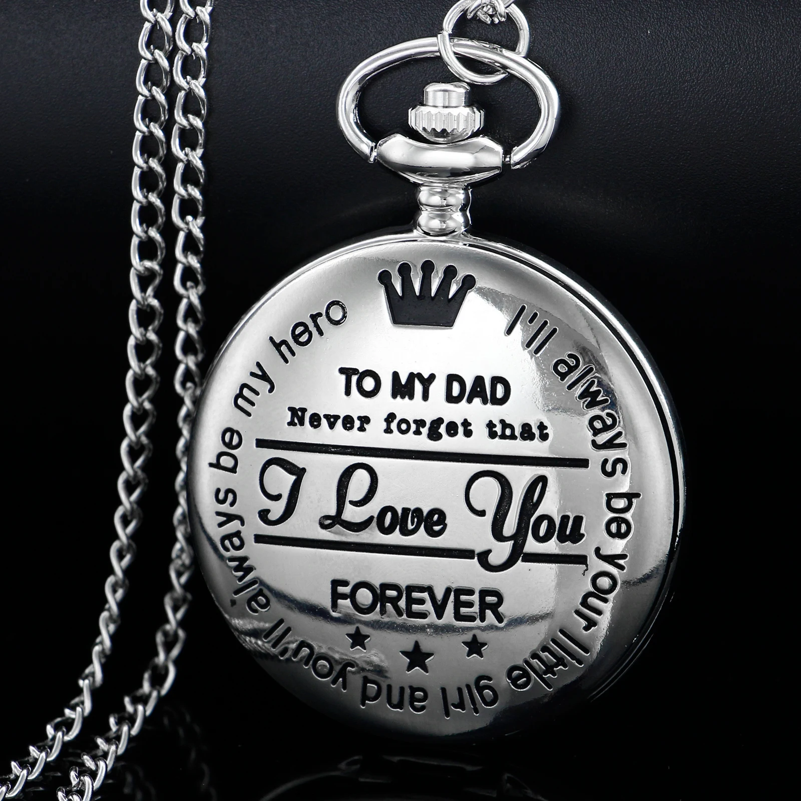 Vintage Round Roman Numeral Dial Pendant Pocket Watch for Men To My Son To My Dad Perfect Gift for Christmas Birthday Graduation