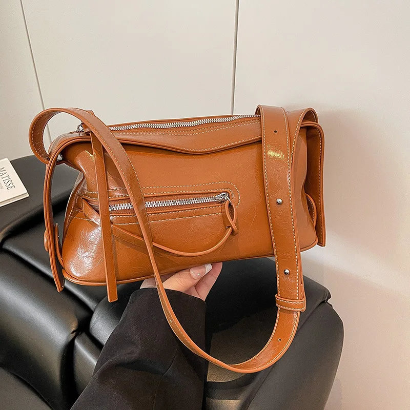 

Просторная сумка-хобо под мышками 202, многосторонняя трансформируемая сумка через плечо и через плечо для женщин, веганская кожаная сумка «день-ночь»