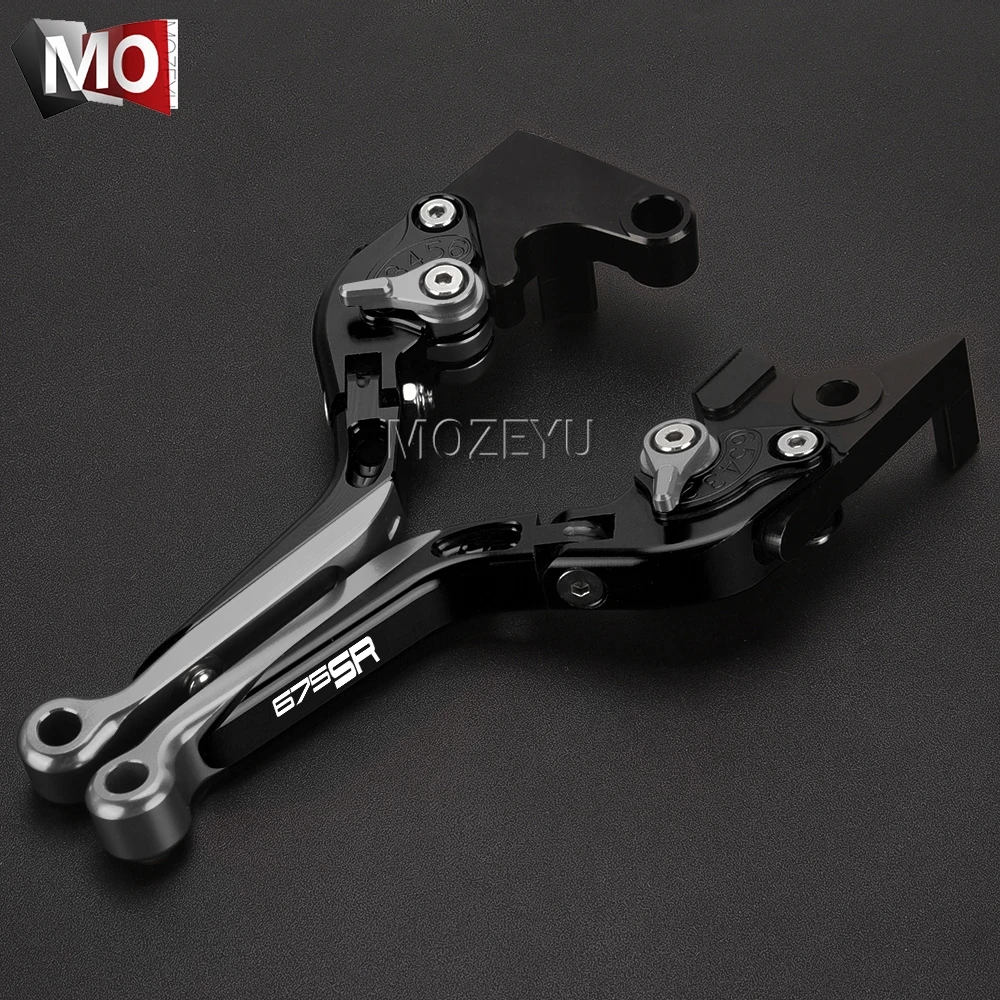 ل CFMOTO CF MOTO 675SR 675 SR CF675SR 2024 2025 2026 دراجة نارية CNC قابل للتعديل للطي قابلة للتمديد دواسة فرامل عتلات مقبض