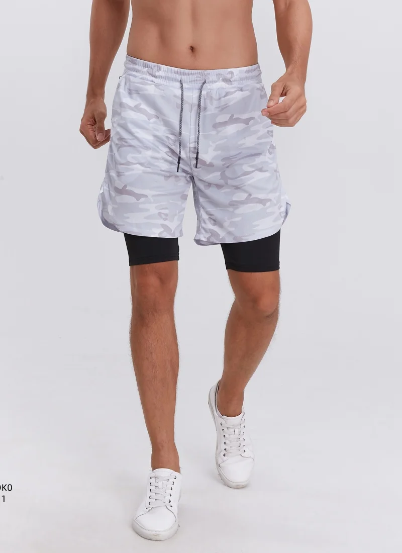 

Летний мужской модный аксессуар, двухслойные шорты, освежающие и удобные для расставания жаркого лета.