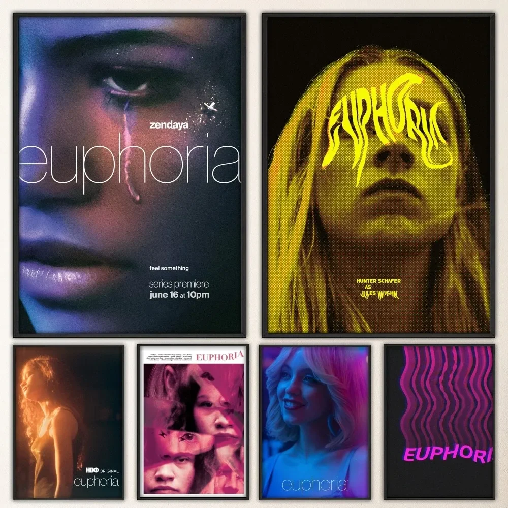 TV Series Euphoria Poster Prints Poster Wall Painting Bedroom Living Room Wall Bar Restaurant Sticker Large