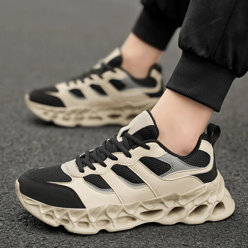 

2026 Men's Casual Sneakers Breathable Mesh Comfortable Lace-Up Men's Sneakers Man Shoes for Man Tenis Masculino