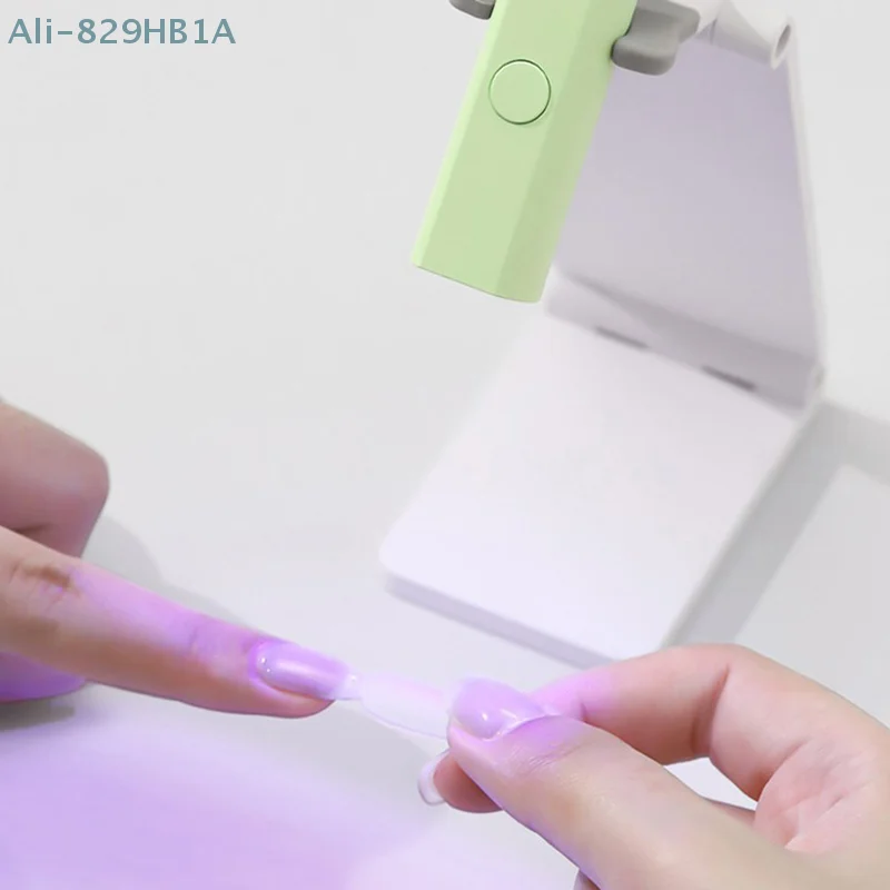 Support de lampe UV portable pour déterminer les ongles, support de lampe d'art, machine de sèche-ongles, photothérapie, rotatif et pliable