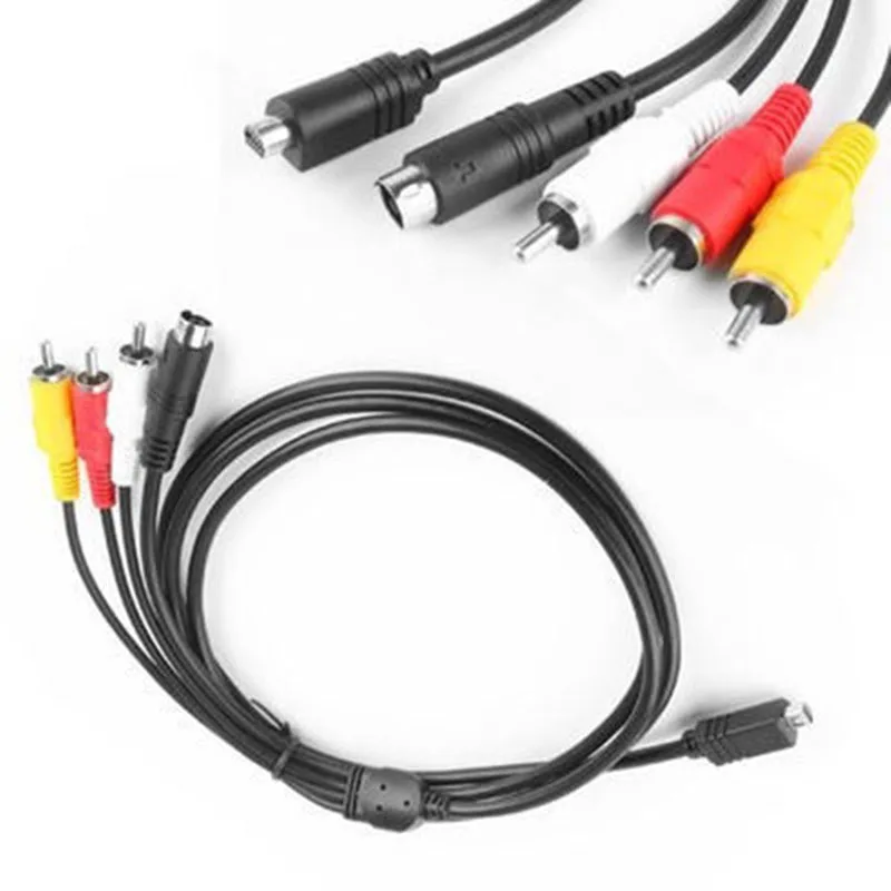 AV RCA Datenkabel für SONY Digitalkamera VMC-15FS Connect Wire für SONY DV Audio SVideo Cord – Detail 1