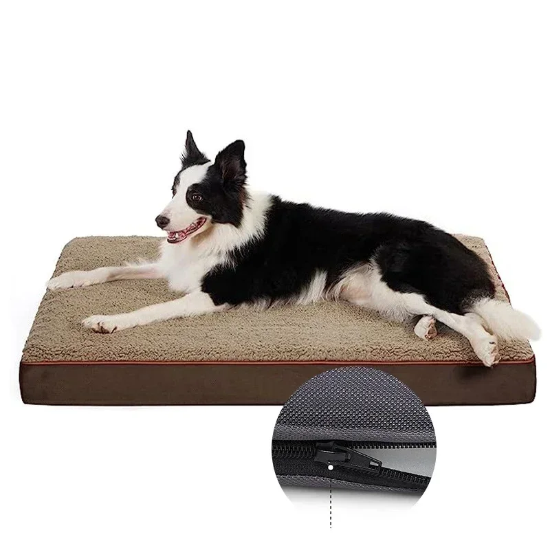 Luxury high quality Pet Beds Waterproof Non-skid Bottom Couch Sofa Egg Crate Memory Foam Pet Orthopedic Dog Bed Pet Dogs Sof