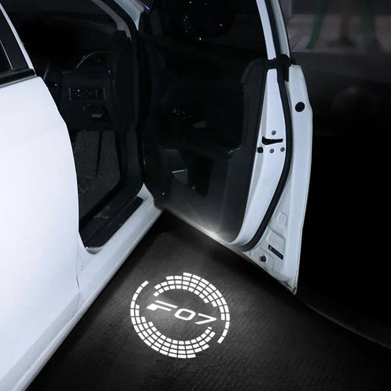 2PCS LED Car Door Projector Welcome Lights For BMW 5 Series F07 2004‑2017 Ghost Shadow Courtesy Badge Lamp Car Decor Accessories