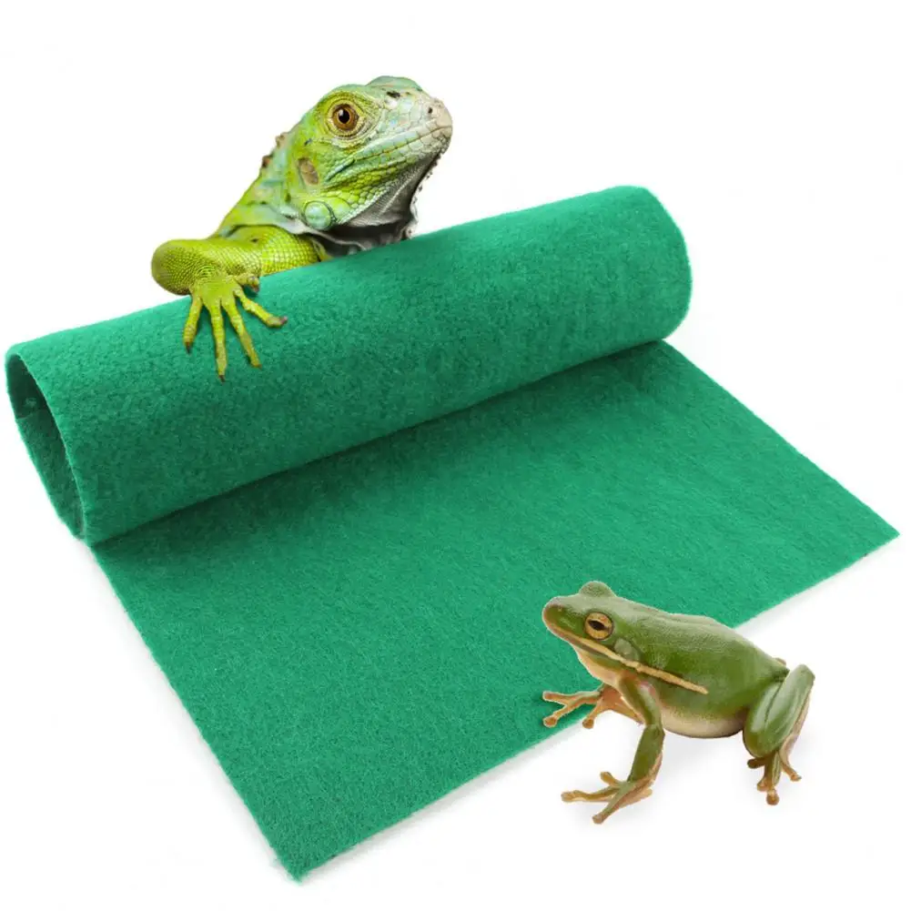 Soft Reptile Carpet Moisture-Resistant Thickened Breathable Substrate Liner Water Absorption Reptile Pad For Geckos Snake